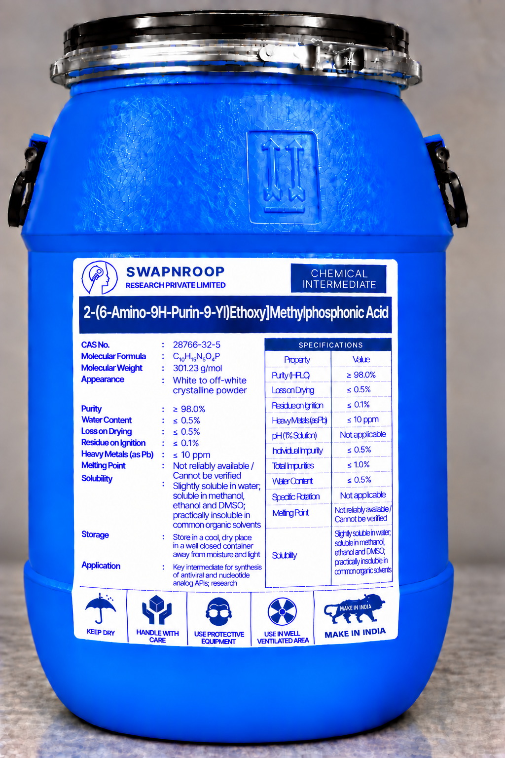 2-(6-Amino-9H-Purin-9-Yl)Ethoxy]Methylphosphonic Acid