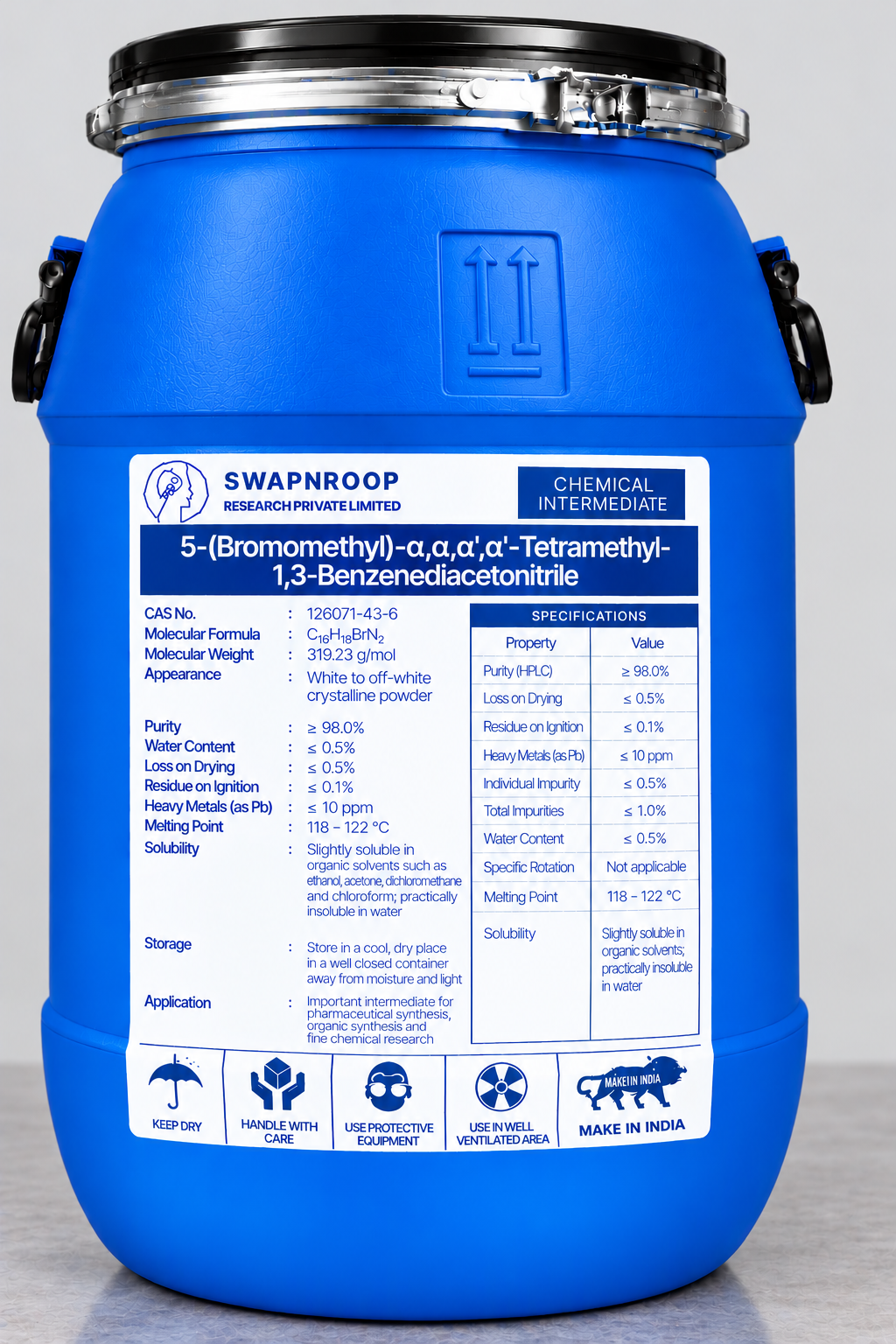 5-(Bromomethyl)-α,α,α',α'-Tetramethyl-1,3-Benzenediacetonitrile