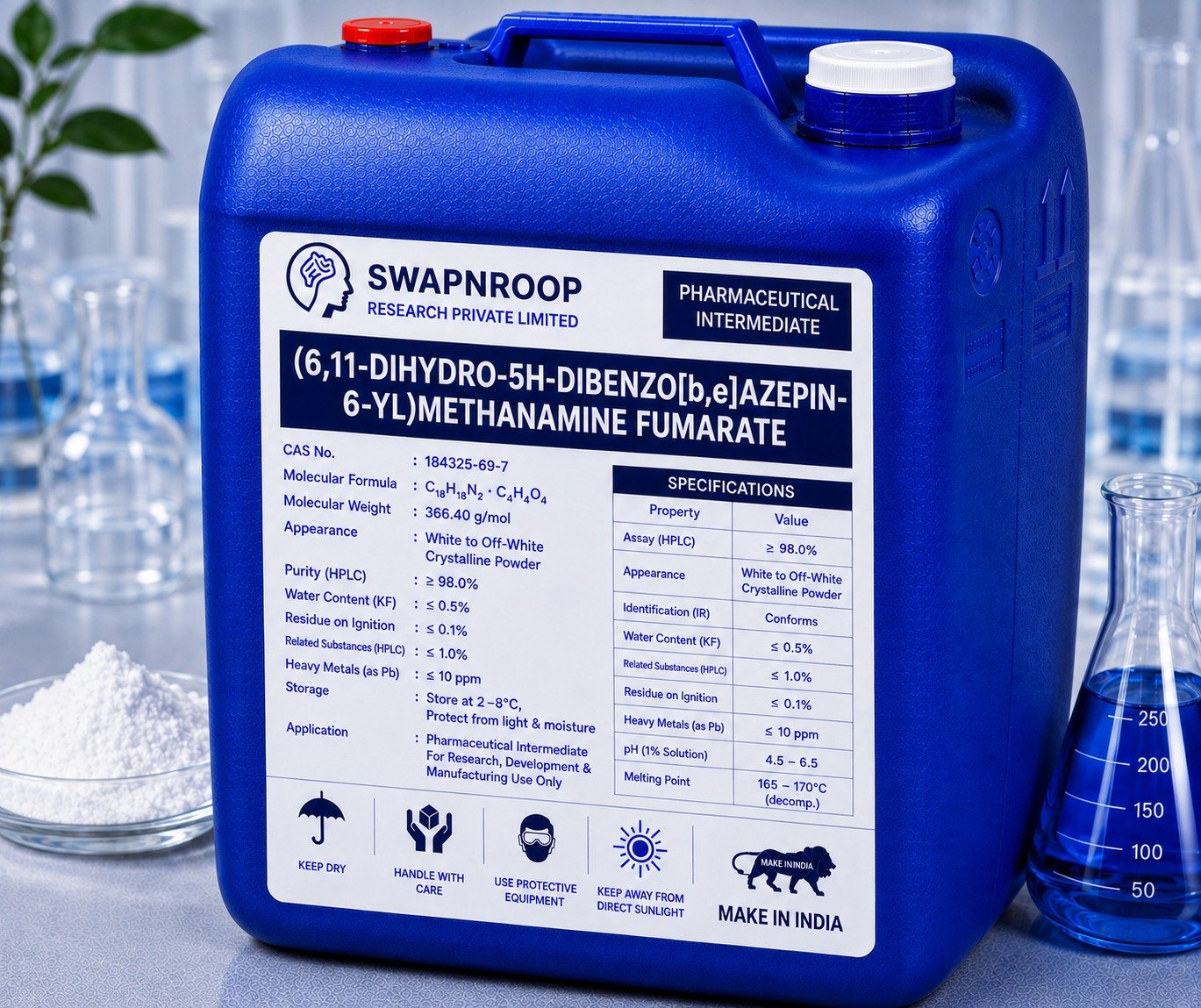 (6,11-Dihydro-5H-dibenzo[b,e]azepin-6-yl)methanamine Fumarate